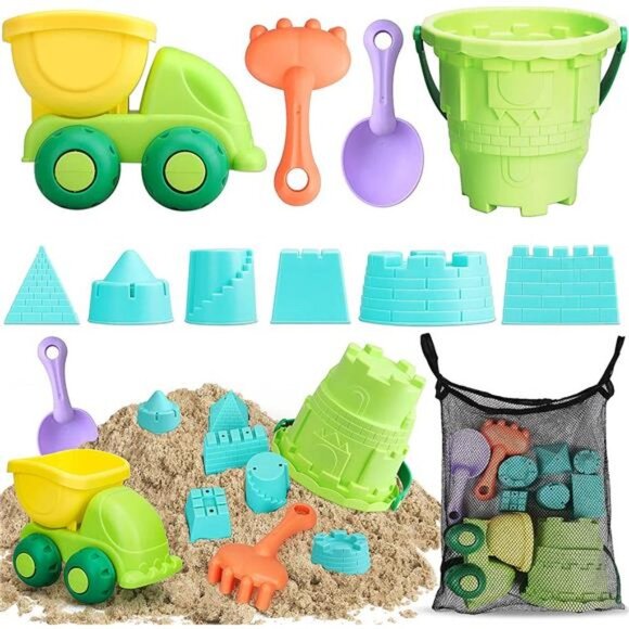 Other - Beach Toys for Toddlers - Kids Sand Toys Includes Beach Bucket, Dump Truck Toy